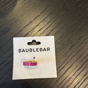 Baublebar fuchsia/gold crystal band ring. Size 6. NWT.